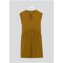 Mustard Tiered Waist Dress