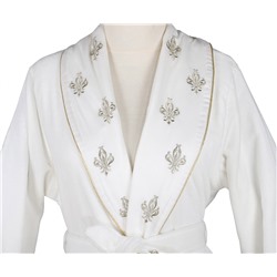 Халат Велюровый Женский (M) Aslışah Krem Bayan Bornoz Medium - EcoCotton