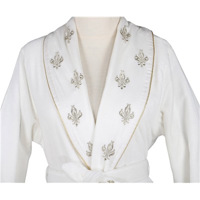 Халат Велюровый Женский (M) Aslışah Krem Bayan Bornoz Medium - EcoCotton