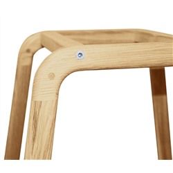 Стул барный деревянный SHT-ST29/S94
                        оранжевый ral2003 / прозрачный лак / черный