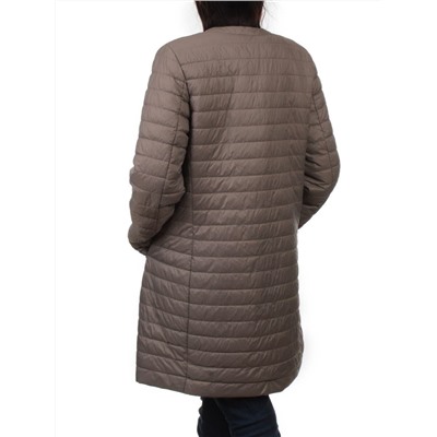 K-528 GRAY BEIGE Куртка демисезонная стеганая женская (70 гр. холлофайбер)