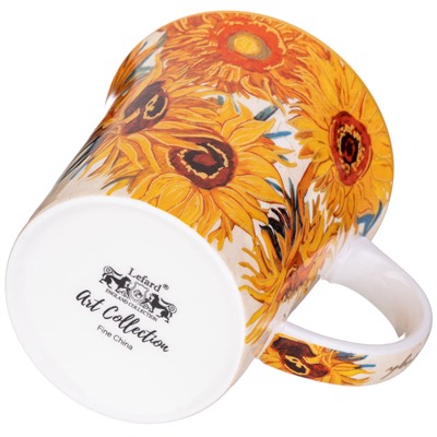 КРУЖКА LEFARD "ПОДСОЛНУХИ" (В. ВАН ГОГ) 420 МЛ (КОР=36ШТ.)
