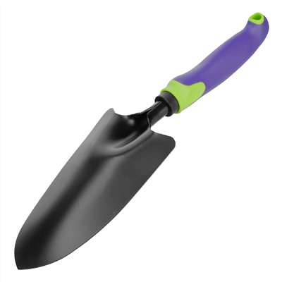 Совок посадочный широкий, 85х335 мм, стальной, обрезиненная эргономичная рукоятка, LSR1, Palisad