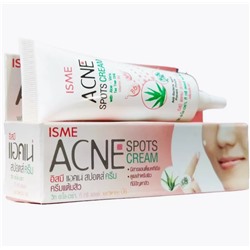 Крем точечного нанесения от прыщей, быстродействующий с маслом чайного дерева, алоэ и витамином B6 ISME, 10 гр.