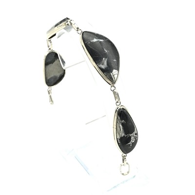 Браслет халькопирит "Грация", 19 см.