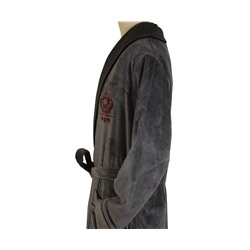 Халат Велюровый Мужской (XL) Lyra Antrasit Bay Xlarge Bornoz- EcoCotton