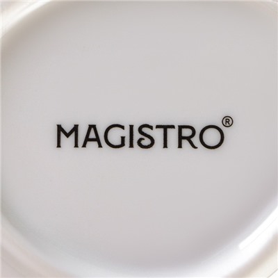 Салатник фарфоровый Magistro «Церера», 440 мл, 15,5×13,4 см, цвет белый