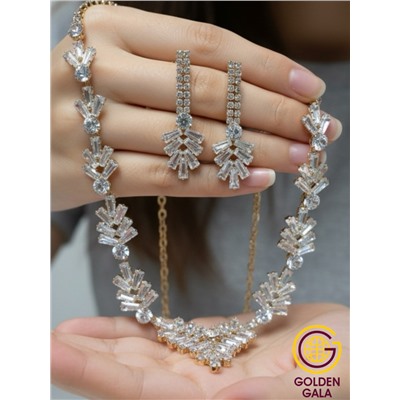 Набор бижутерии "Вечерний шарм" Арт Н5 модель 2 золото