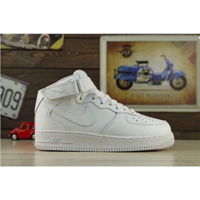 Зимние Nike Air Force из натуральной кожи