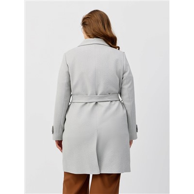 Пальто женское демисезонное 25570 (сильвер/ёлочка)