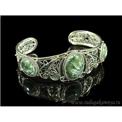 Браслет серафинит, 20,5 см.