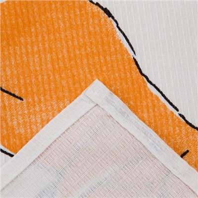 Полотенце Доляна «Пасхальные зайчики» 35×60 см,100% хлопок, вафля
