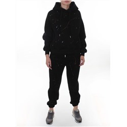 006 BLACK Костюм спортивный зимний женский (95% хлопок, 5% полиэстер)