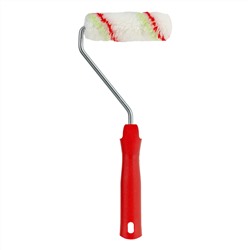 Мини-валик в сборе "Эмали", 110 мм, ворс 12 мм, D 16 мм, D ручки 6 мм, полиамид, полиакрил Сибртех