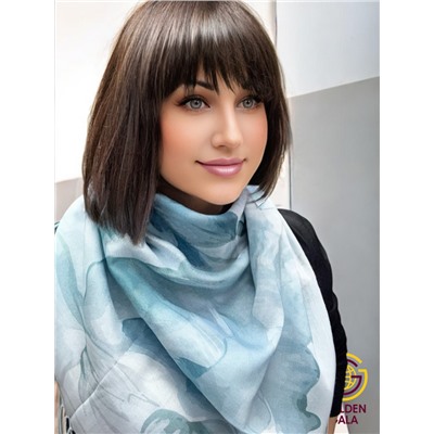 Платок с кистями цветочный принт 3D  Арт: С2512/10