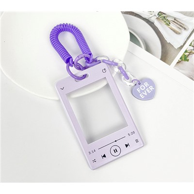 Футляр для карт с брелком "Forever song", purple