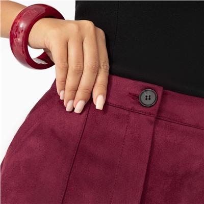 Юбка с карманами, Откровенно шикарная (бордовая)