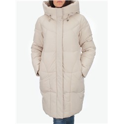 2301 LT. BEIGE Пальто зимнее женское Flance Rose (200 гр. холлофайбер)