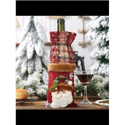 61121 Новогодний чехол на бутылку