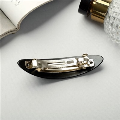 Заколка - автомат для волос «Бэлла», овал перо, 10.5 см, МИКС