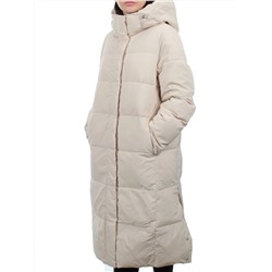 56016 BEIGE Пальто зимнее женское (холлофайбер 150 гр.)