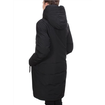 YR-961 BLACK Пальто зимнее женское АЛИСА (200 гр. холлофайбера)