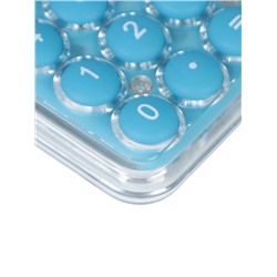 Калькулятор настольный 8-разрядный, KS-005, прозрачный корпус, синие кнопки