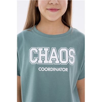 Футболка "Хаос" оливка детская