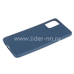 Задняя панель для Samsung Galaxy S20 Plus Силикон матовый (синяя)