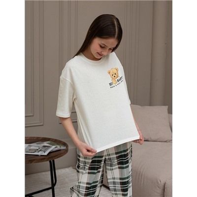 Детский костюм для девочки Мишель-1 КД-390 / зелёный