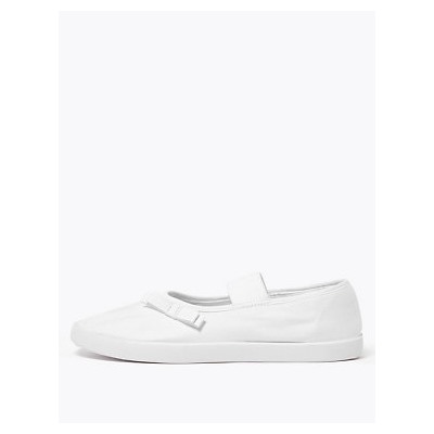 Kids' Slip-On Mary Jane Plimsolls (7 Small - 4 Large)