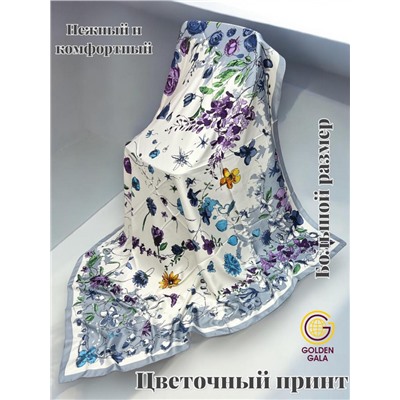 Платок шелковый большой "Парижанка" Арт 2428/22