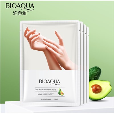 Маска-перчатки для рук BioAqua с маслом Ши и Авокадо