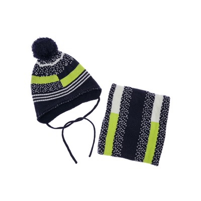 Комплект для мальчика: шапка, снуд
