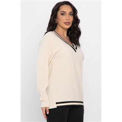 Джемпер трикотажный Камилла (бежевый) Б14453-5М