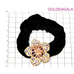 Резинка для волос со стразами велюровая Р2 тип 2