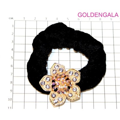 Резинка для волос со стразами велюровая Р2 тип 1