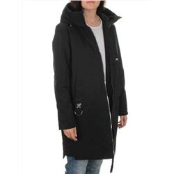BM22839 BLACK Пальто демисезонное женское (100 гр. синтепон)
