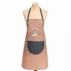 Фартук «Этель» Flower deer, сиреневый, 70×68 см, 100% п/э