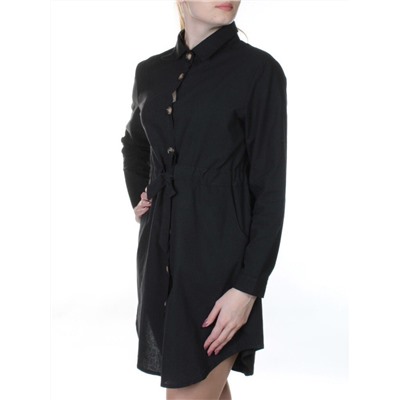 801 Платье хлопковое с поясом Fashion