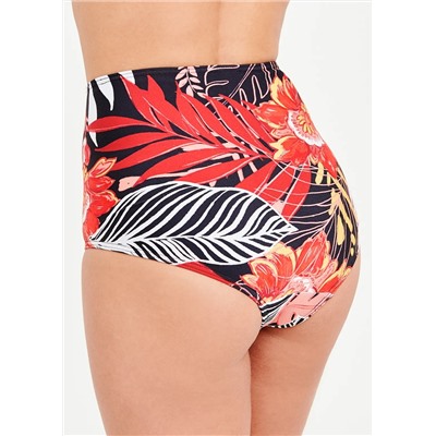 Soon Floral Palm High Waist Bikini Bottoms