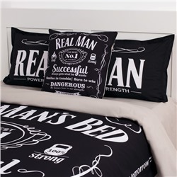 Постельное бельё "Этель" евро Real Man 200х217 см, 240*220 см, 50х70+3 см - 2 шт
