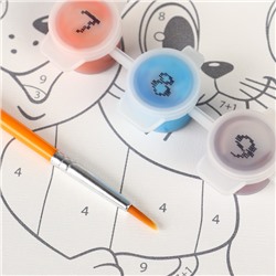 Картина по номерам для детей «Котенок Гав», 20×30 см