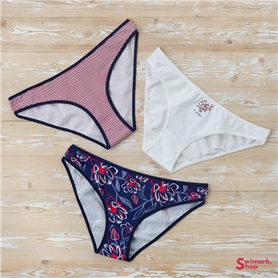 Трусики женские DOMINANT 35000-998, BIKINI, 3 шт. в уп. MIX (в уп. могут повторяться цвета)