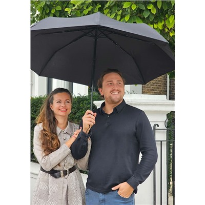 G323-01 Black (Черный) Зонт мужской автомат Fulton