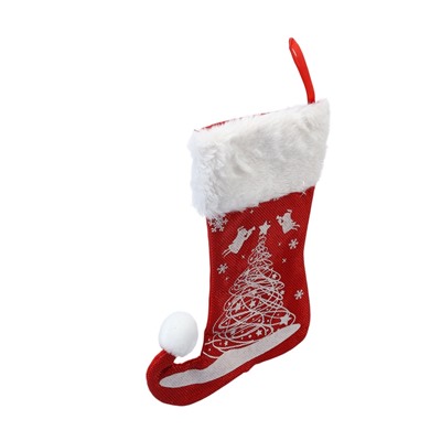 Носок для подарков «Волшебство. Ёлочка с подарками», 18×25 см, красный