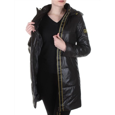 B19108 BLACK Пальто демисезонное женское Aikesdfrs
