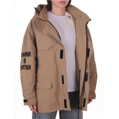 3104 DK. BEIGE Куртка демисезонная женская (100 гр. холлофайбер)