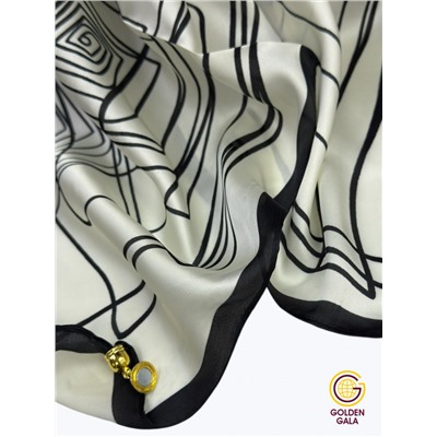 Платок на шею с украшением шелковый Арт 2530/06