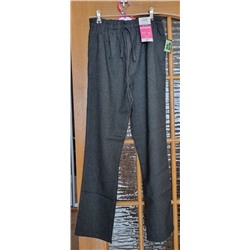 Girls Grey Pull On School Trousers  £7